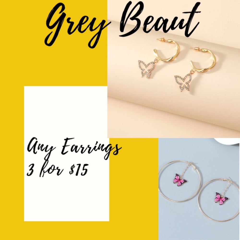 ✨Combine any pair earrings 3️⃣ for💲15✨